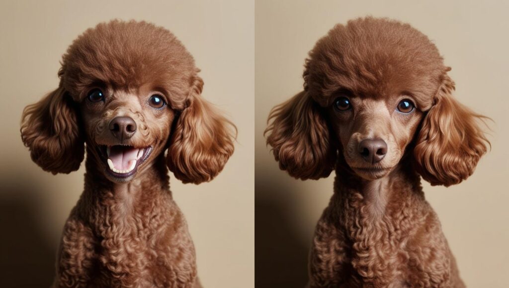 犬のいい時と悪い時の顔